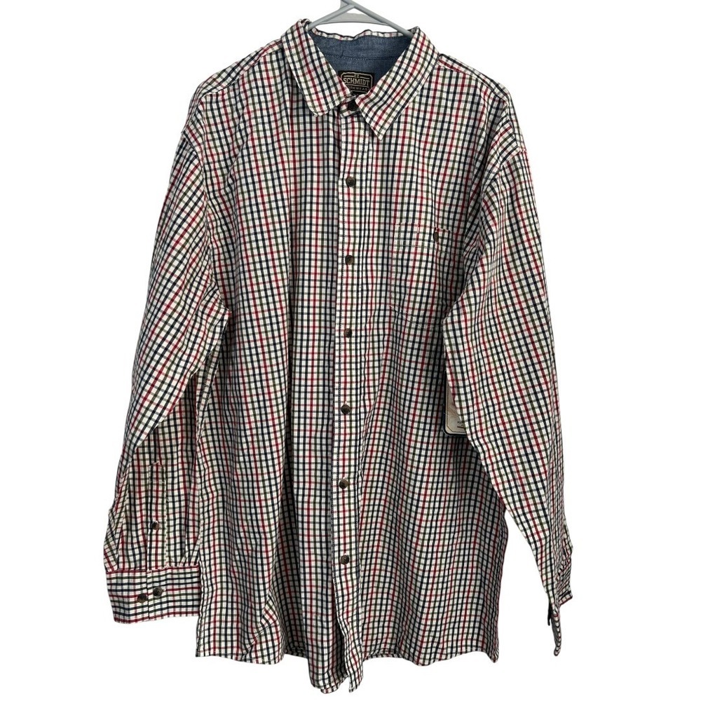 NWT - CE Schmidt Men's Workwear Plaid Button Down Shirt Long Sleeve -
